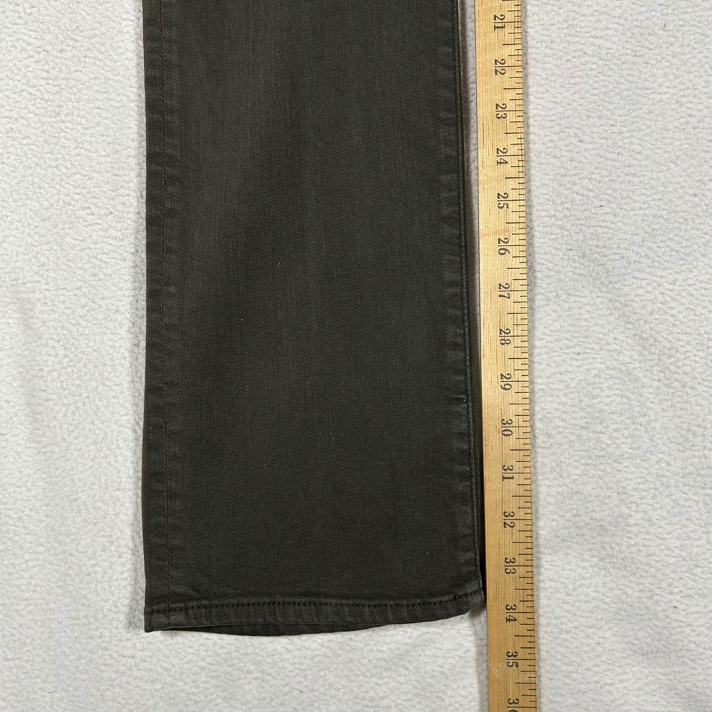 7 For All Mankind Slimmy Jeans Mens 32 Olive Green Luxe Performance Slim Fit - Picture 10 of 11